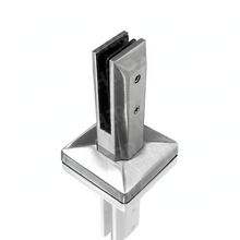 16 cm high Rectangular Minipost For Tempered Glass Railing from 8 to 13mm SKU 1366003 Herralum