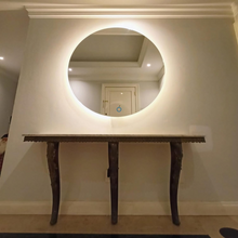 Round mirror with beveled and rear LED lights 70 cm
