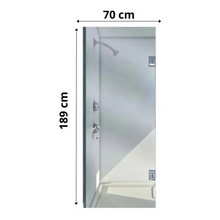CANCEL PARA BAÑO 70 X 189 CM DE PUERTA ABATIBLE