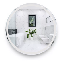 60 cm circular mirror with frosted border