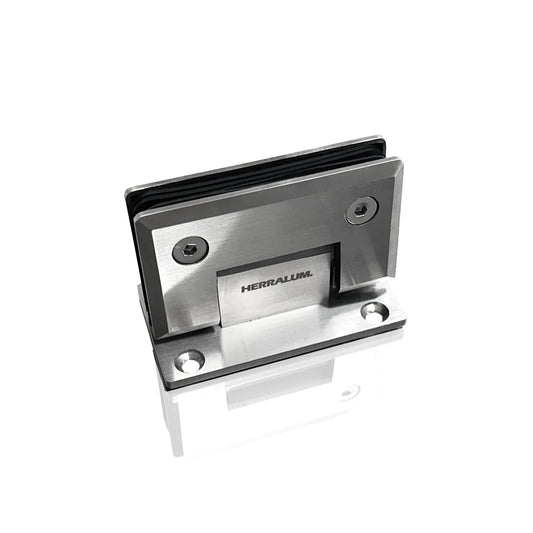 Bisagra Muro a Vidrio 180° Para Puerta De Cristal Templado Herralum