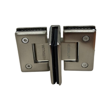 Bisagra Vidrio a Vidrio de 180º, Para Fijo y 2 Puertas Batientes Herralum