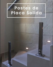 Solid Plate Post for Glass Railing