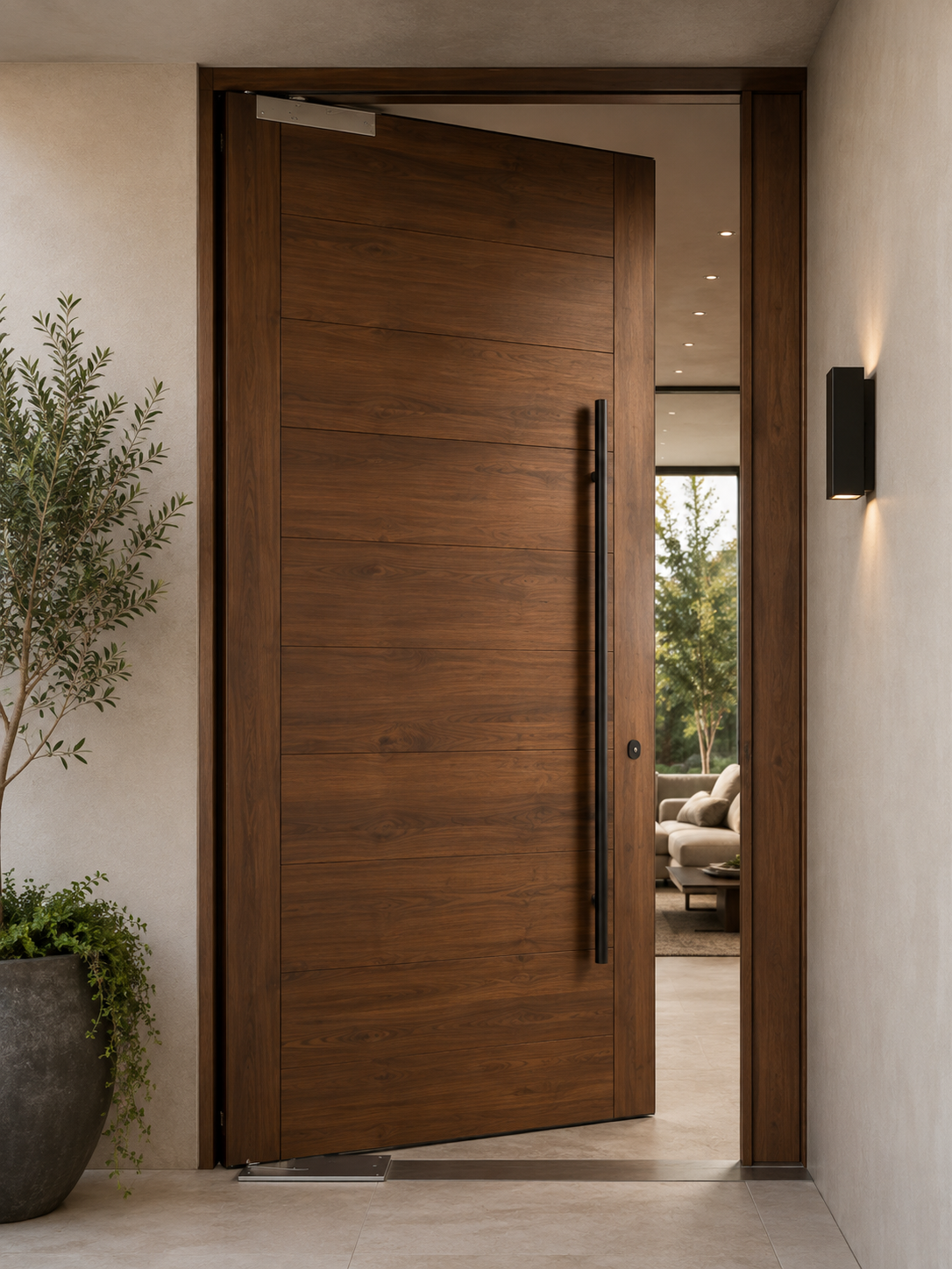 Bisagra Hidráulica de piso Herralum hasta 120kg para puertas de Vidrio Templado, Herrería, Madera, Aluminio SKU 141712000