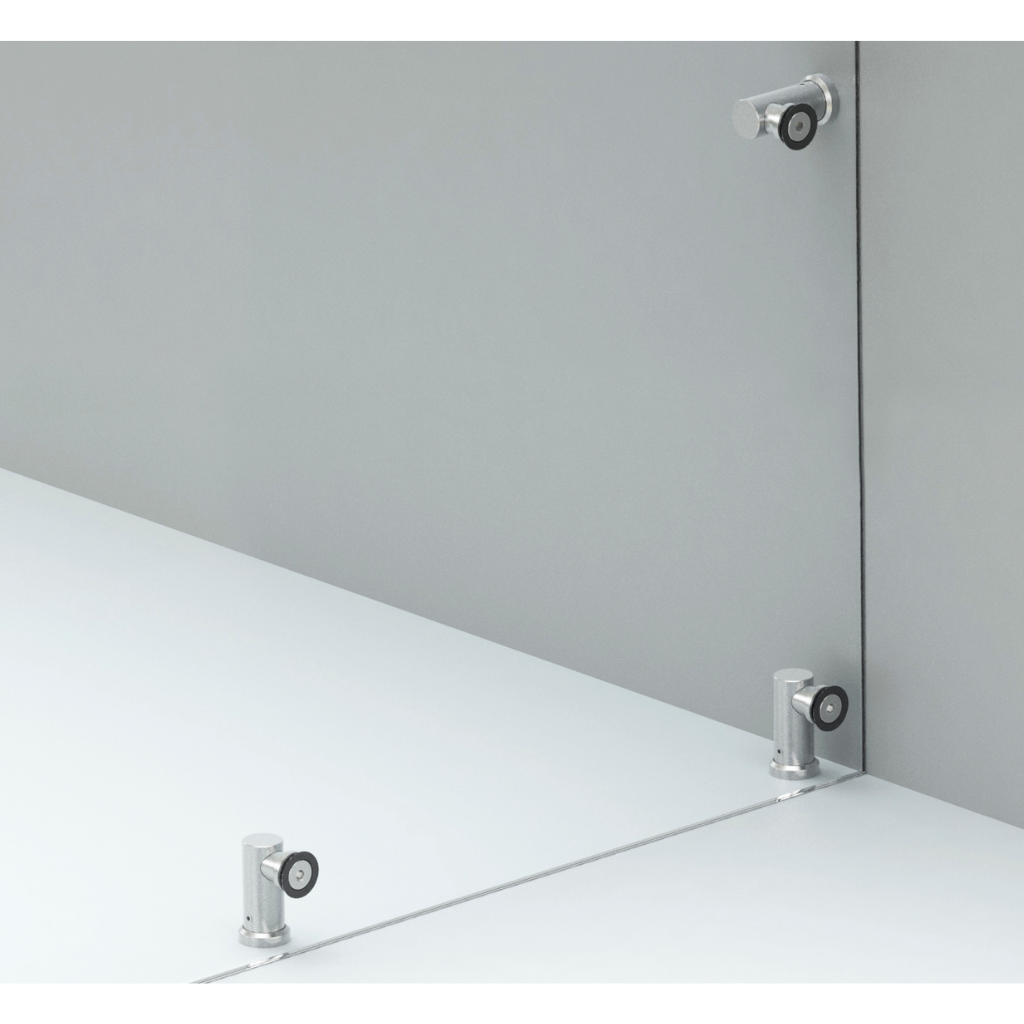 Conector Morelos Muro a Vidrio herralum