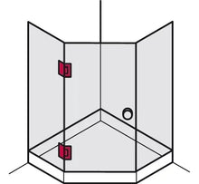 Glass to Glass Hinge at 135° Stainless Steel SKU 1470135 Herralum