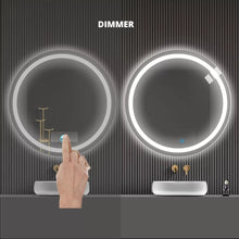 Decorative Luxury Circular Mirror With Led Light + Dimmer 80 cm