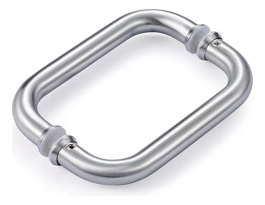 Jaladera para puerta de baño de cristal Tipo C 3/4" herralum