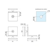 Straight Glass to Glass Connector at 135° SKU 1461135