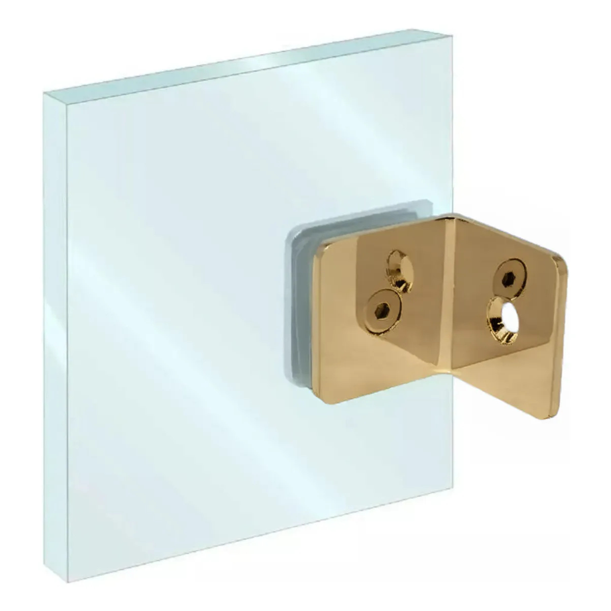 Tepozotlán Straight Wall To Glass Connector with Base SKU 1106