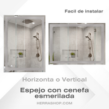 Espejo Rectangular Con Marco De Cenefa Esmerilada 70X90 cm herrashop
