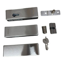 Kit Herralum para Puerta de Cristal, Incluye Kit Bisagra Hidráulica 1012 + Jaladera H 100 cm