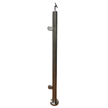 Prefabricated Post for Tempered Glass Railings with handrails