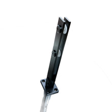 Solid Plate Post for Glass Railing