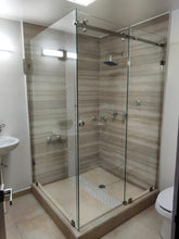 Glass-Bar Square Connector for Bacalar Bathroom Door SKU 1305