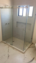 Glass-Bar Square Connector for Bacalar Bathroom Door SKU 1305