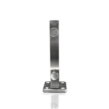 Mini Square Monterrey Post 25cm High with 3x3cm Tube 20 Gauge For 9 to 12mm Glass SKU 2324025SA
