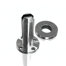 16cm High Round Mini Post For Tempered Glass Railing from 8 to 14mm SKU 1366002SA