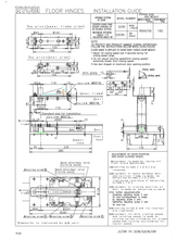 Ryobi Floor Hinge Kit Model S203n For Doors up to 180kg SKU 1012005
