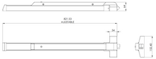 Simple Anti-Panic Bar Universal Type (Right or Left) For Herralum Emergency Doors