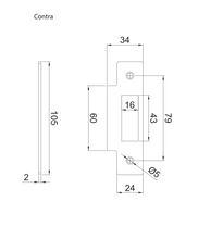 Chapa Ciega Sin Manijas SKU 1094 Herralum