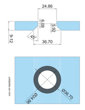Celaya Pipette Wall to Glass Connector SKU 1188