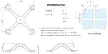 Querétaro Spider with 4 Legs for Installation on a Beam, Tubular or Tensioner SKU 1202004 Herralum