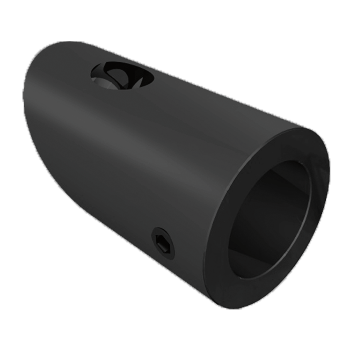 Conector fijo 45° muro tubo herralum