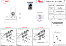 Carretilla Hockey Con Rueda Sencilla Delrin y Balero De Agujas Ajustable Para Serie 4600 De Extrusiones Metálicas