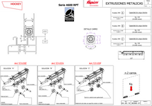 Carretilla Hockey Con Rueda Sencilla Delrin y Balero De Agujas Ajustable Para Serie 4600 De Extrusiones Metálicas