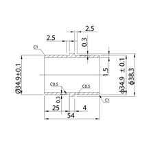 Unión Recta Para Tubo De 1 1/2" (38.1mm) Herralum