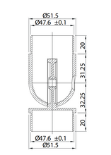 Codo Ajustable de 0 a 90º Para Tubo de 50.8mm