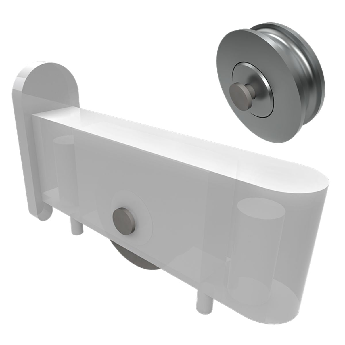 Carretilla para VItrina con Balero