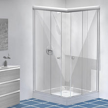 Cancel de Baño Corredizo En Escuadra Modelo Matamoros Herralum