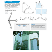 Querétaro Spider with 3 Legs for Installation on a Beam, Tubular or Tensioner SKU 1202003 Herralum