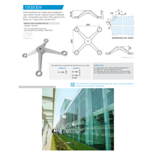 Querétaro Spider with 4 Legs for Installation on a Beam, Tubular or Tensioner SKU 1202004 Herralum