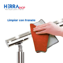 Railing With 2" Handrail Tube Herralum For Inclined or Straight Surfaces