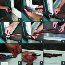 Herralum 1022 pneumatic door closer with brake for light doors or mosquito nets