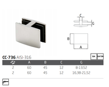8-13.5mm Glass to Glass Connector SKU 1380055SA