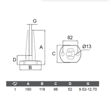 10-12mm Stainless Steel Floor to Glass Clamp SKU 1380042SA