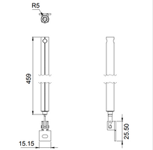 18”, 20”, 24”, 28” and 30” rocker for Guillotine Window SKU 1090 Herralum