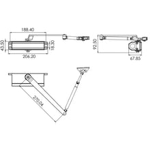 Herralum 1013 door closer For doors up to 85 kg