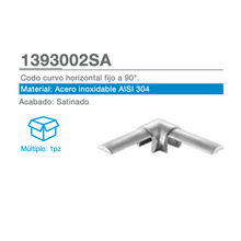 Codo Curvo Horizontal Fijo a 90º