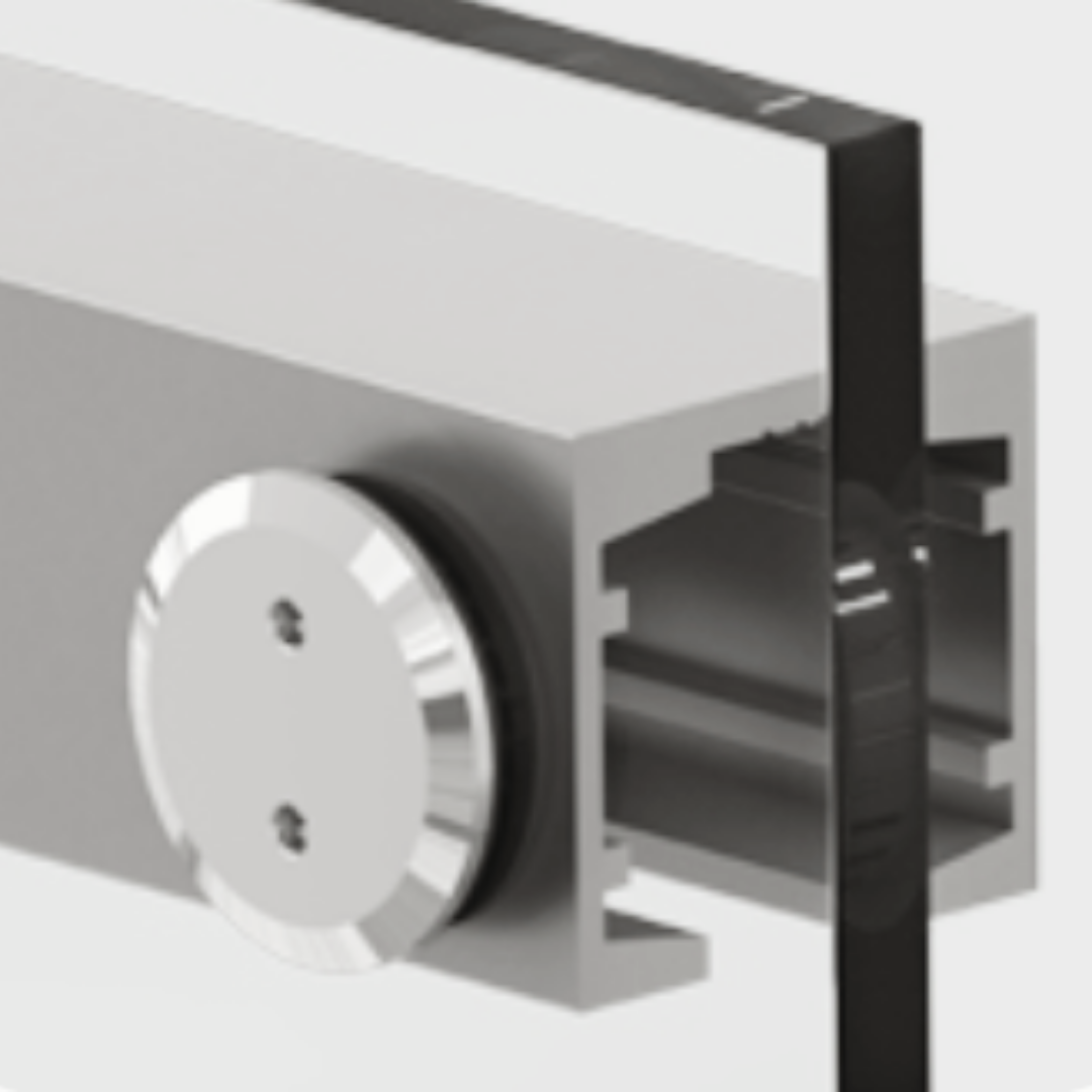 Conector Botón Para Vidrio Fijo de Sistema Chetumal