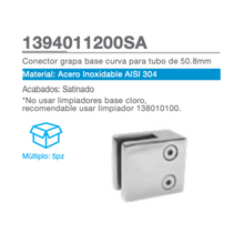 Curved Base Clip Connector For 50.8mm Tube SKU 1394011200SA