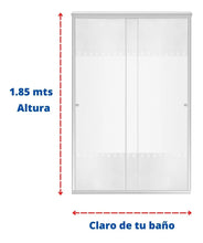 Cancel Para Baño Rio bravo Con Cristal Templado Doble Corredizo 100 a 200 cm