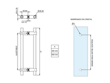 Jaladera H Astapa Ajustable SKU 2222 HERRALUM 2222050SA