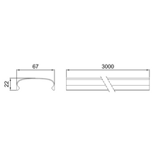 Upper Cover Profile For Huatulco System SKU 1200300TS