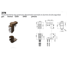 High Security American Type Offset Pivot SKU 2178