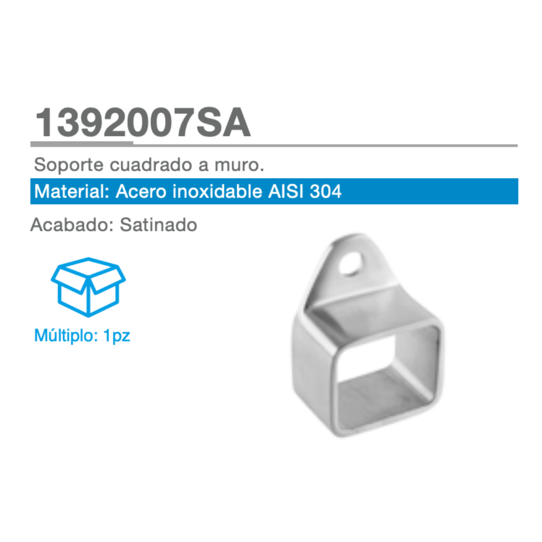 Square Wall Support SKU 1392